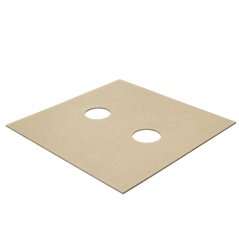 Krmící víko HDF bez rámu 2 otvory - 2cm