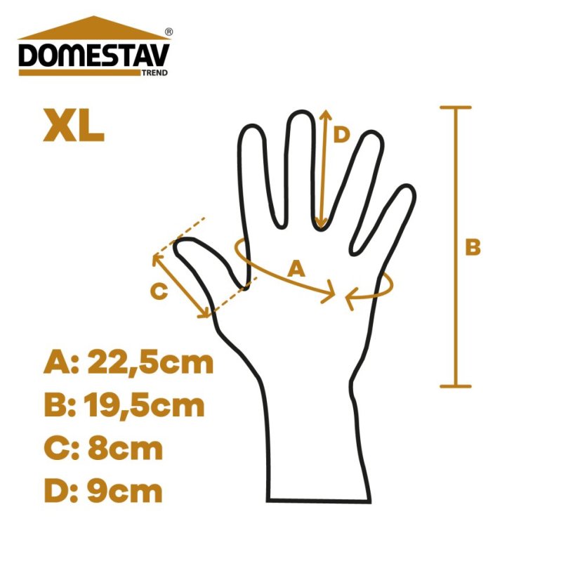 Včelařské rukavice kožené silné - Velikost: Velikost XL