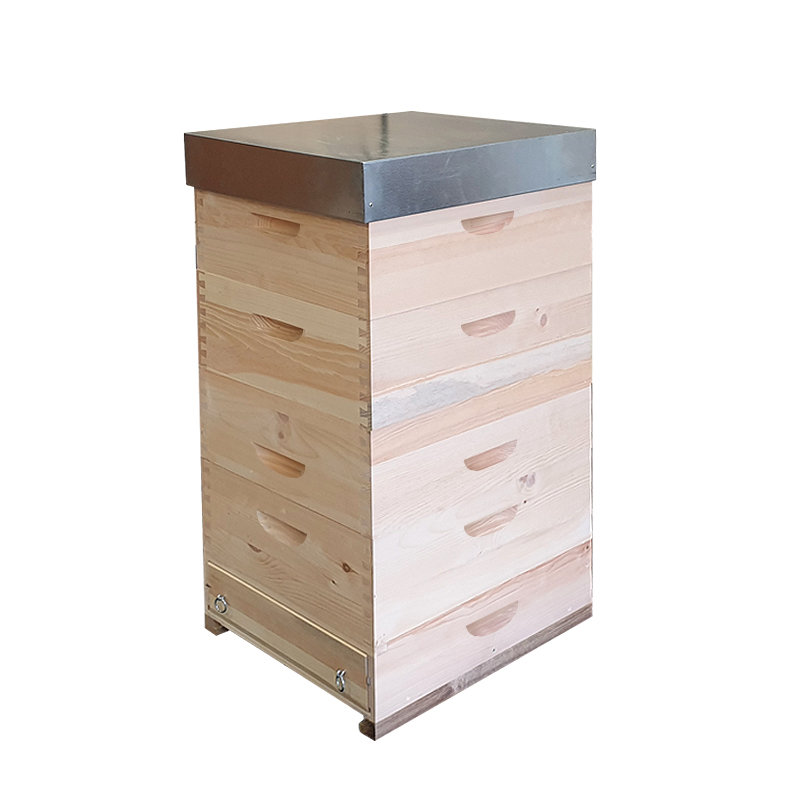 Včelí úl Langstroth 2/3 - sestava 4 nástavky cinkované, Borovice vejmutovka